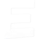 Décopatch AC734C - Un support en papier blanc mâché 1,5x10,5x12 cm, Petite lettre E