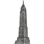 Décors muraux à motif Empire State Building 
