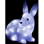 Décorations de Noël Paris Prix blanches à motif lapins en promo 