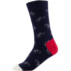 DEDICATED - Socks Sigtuna Bike Pattern - Chaussettes multifonctions - EU 41-45 - blue