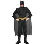 RUBIES - DC Officiel - THE BATMAN The Dark Knight Rises - Déguisement Luxe Adulte - Taille XL - Costume Rembourré, Masque, Ceinture, Cape et Couvre-Bottes - Pour Halloween, Carnaval ou Noël