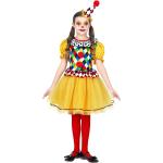 Déguisements rouges à pois à paillettes de clown enfant look fashion 