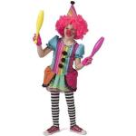 Déguisements multicolores à pompons de clown enfant look fashion 