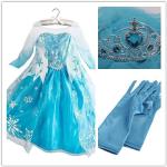 Déguisements bleus de princesses La Reine des Neiges Elsa Taille 3 ans look fashion pour fille de la boutique en ligne Rakuten.com 