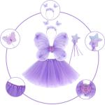 Déguisements marron à motif papillons de princesses Peter Pan Fée Clochette Taille 4 ans look fashion pour fille de la boutique en ligne Rakuten.com 