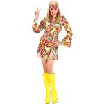 Déguisements des années 70 Widmann multicolores à fleurs à motif fleurs Taille M look hippie pour femme 