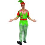 Déguisements d'elfe multicolores à rayures Taille L look fashion pour homme 