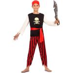 Déguisements multicolores à rayures de pirates enfant look fashion 