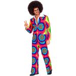 Perruques afro multicolores look hippie pour homme 