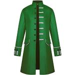 Vestes de chasse pour fêtes de Noël vertes en velours à paillettes imperméables coupe-vents Taille S look fashion pour homme 