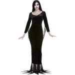 Déguisements noirs en velours La Famille Addams Taille M look fashion pour femme 