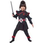 Déguisements noirs à franges de ninja Taille 4 ans look fashion pour fille de la boutique en ligne Rakuten.com 