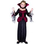 Déguisements noirs en toile de vampire enfant look fashion 