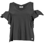 DEHA - T-shirt CUT-OUT T-SHIRT en coton, noir (M)