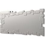 Miroirs muraux argentés en bois biseautés modernes 