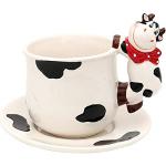 Tasses à café en céramique à motif vaches 