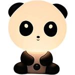 Demarkt Lampes Table, Adorable Dessin Animé De Kungfu Panda Bureau/Ménage Lampe Noir Blanc 1PC