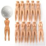 Demarkt Nude Femme Tees de golf Tees de golf couleur chair Nu Thé Lot de 10