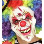 Masques rouges en latex de clown horreur look fashion 
