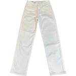 Jeans droits Denham the Jeanmaker blancs en coton stretch Taille S W25 L28 pour homme 