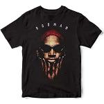 Dennis Rodman T-Shirt Stile Vintage Homage Tee Bianco Giallo Nero Rosso Mens Donne T Shirt 100% CotoneColor093XLXXL