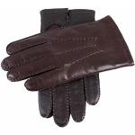 Dents Brown Cashmere Lined Tactiles cuir gants - Médium de