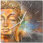 Horloges design en verre à motif Bouddha modernes 