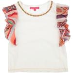 T-shirts à col rond René Derhy blanc d'ivoire lamés en viscose Taille 6 ans pour fille en promo de la boutique en ligne Yoox.com avec livraison gratuite 