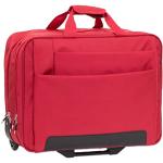 Valises trolley & valises roulettes Dermata rouges avec compartiment pour ordinateur look business pour femme 