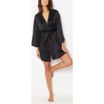 Robes de chambre longues Etam noires en soie Taille XL pour femme 