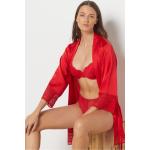 Robes de chambre Etam Idole rouges en dentelle Taille XL pour femme 