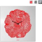 Horloges design rouges modernes 
