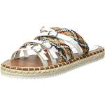 Sandales plates Desigual multicolores en cuir synthétique Pointure 36 look fashion pour femme 