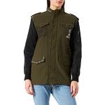 Desigual CHAQ_Mickey Forever Parka, Vert, Taille L Femme