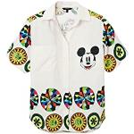 Chemises Desigual blanches Mickey Mouse Club Mickey Mouse à manches courtes Taille M look fashion pour femme 