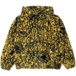 Vestes à capuche Desigual jaunes à effet léopard en polyester pour fille en promo de la boutique en ligne Yoox.com avec livraison gratuite 