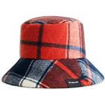 Desigual Femme Hat_red Check 3029 Dark Red Kit d accessoires hiver, Rouge, Taille unique EU