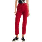 Jeans d'automne Desigual rouges Taille XXS look casual pour femme 