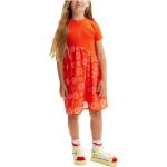 Robes à manches courtes Desigual orange Taille 10 ans pour fille de la boutique en ligne Miinto.fr avec livraison gratuite 