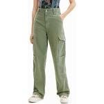 Pantalons Desigual verts Taille M look casual pour femme 