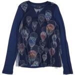 T-shirts à col rond Desigual bleu nuit en viscose Taille 7 ans pour fille de la boutique en ligne Yoox.com avec livraison gratuite 