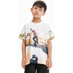 T-shirts à manches courtes Desigual blancs Taille 12 ans look fashion pour garçon de la boutique en ligne Amazon.fr 