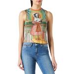 T-shirts Desigual multicolores à manches courtes à manches courtes à col rond Taille S look fashion pour femme 