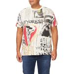 Desigual TS_Mexican Skull T-Shirt, Multicolore, Small Homme