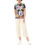 Desigual TS_Mickey Marbles T-Shirt, Noir, Taille L Femme
