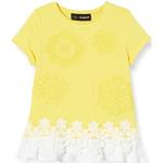 T-shirts à manches courtes Desigual jaunes Taille 5 ans look fashion pour fille de la boutique en ligne Amazon.fr 