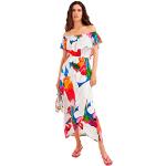 Robes fleuries Desigual multicolores tropicales sans manches Taille XS look fashion pour femme 