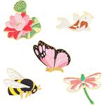 Broches en émail à motif papillons fantaisie personnalisés look fashion pour femme 