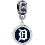 Detroit Tigers Crystal Charm Compatible Avec Les Bracelets De Style Pandora. Peut Également Être Porté Comme Un Collier | Inclus.
