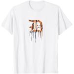 Détroit Tigers de baseball imprimé 'D' Drip T-Shirt